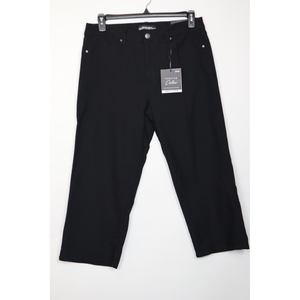 Royalty For Me Black Mid Rise Cropped Jeans Size XL